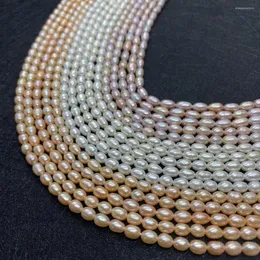Perlen 1 Strang Unregelmäßige Ovale Große Perlen Natürlicher Süßwasserreis Für Frauen Schmuck DIY Armband Halskette Länge 38 cm