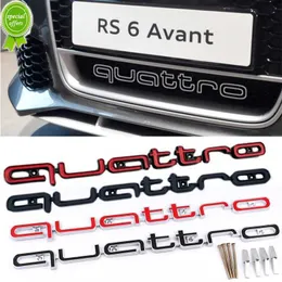 Audi Quattro A3 A4 A5 A6L A7 A8 Q3 Q5 Q7 S3 S4 S5 RS3 RS3 RS4 RS6バッジアクセサリーのためのABSカーエクステリアフロントグリルエンブレム
