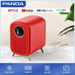 Diğer Elektronik Panda Stella Taşınabilir 8000 Lümenler Akıllı Mini Wifi Bluetooh Gerçek 1080p Full HD Netflix Dolby LED Büyük Ekran 231117