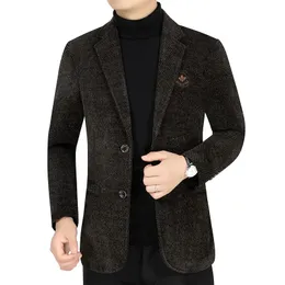 Mélanges de laine pour hommes, haute qualité, mode, belle veste décontractée, automne-hiver, manteau à revers court, manteaux d'hiver épais, 231118