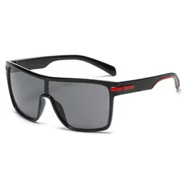 Sonnenbrille für Damen, schwarze Sonnenbrille, Designer-Herren-Vollrahmen, im europäischen Stil, adumbral, All-Match-Strahlenschutzbrille für den Außenbereich, mit Box-Radsport-Sonnenbrille