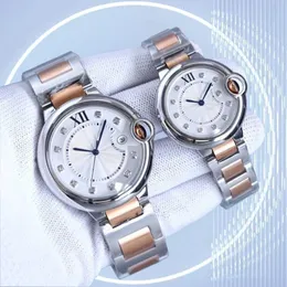 Relógio feminino designer para homens relógio aaa relógio de aço inoxidável casal moda 36mm 40mm mostrador de diamante branco safira relógio esportivo de negócios à prova d'água com caixa montre