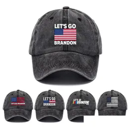 Ball Caps Lets Go Berretto da baseball Brandon Personalizza Fjb Trump Supporter Rally Parade Cotton Hat Casual Drop Delivery Fashion Dhgarden Dhvpf