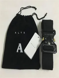 ALYX Gürtel 128 cm, modischer Sicherheitsgürtel für Herren und Damen, Rollercoaster, schwarzer Metallknopf, Segeltuch, ALYX4685634