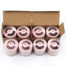 Eyelash Wholesale 4/20/50/100 Pcs 3D Mink Lashes Natural False Eyelashes Reusable Messy Fake Lashes In Bulk Cilios Makeup Makeup Tools AccessoriesFalse Eyelashes