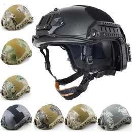 Hełmy narciarskie Szybki kask Airsoft MH Camuflage taktyczny ABS Sport Outdoor 231117