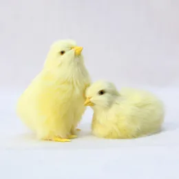 Peluş Chick Bebek Oyuncak Gerçekçi Sarı Bebek Tavuk Paskalya Dekorasyonu DIY Minyatür Bahçe Süsleme Evi Paskalya Parti Dekoru