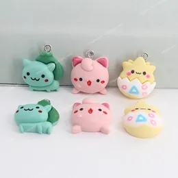 Mix 10pcs/pakiet anime elf mały potwór słodka żywica urok DIY Japan Cartoon Frog kolczyka klęska biżuterii Making D235 Modna biżuteria biżuteria biżuteria biżuteria