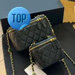 Tasarımcı Çanta Makyaj Çantası Küçük Crossbody Omuz Tasarımcı Cüzdanlar Altın Zincir Ofis Seyahat Alışveriş Adı Marka Lüks Lüks El çantaları6