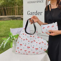 Umhängetaschen Marke Plaid Umhängetasche für Frauen 2022 Designer Love Handtasche und Geldbörse Hochwertige Frauen Achseltasche Herzförmige Umhängetasche