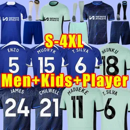 2023 2024 Fans Spielerversion 23 24 CFC Fußballtrikots PULISIC MOUNT HAVERTZ STERLING JORGINHO Fußballtrikot KOULIBALY KANTE Kinder T. SILVA CUCURELLA MÄNNER KINDER 3XL 4XL