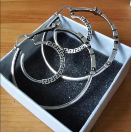 Übertriebene metallische karierte quadratische Ohrringe, europäisches und amerikanisches Modedesign, Straße, Hip-Hop-Stil, Ohrring, Schmuck, Geschenk, HR1