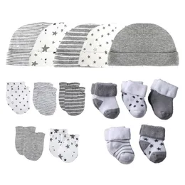 Mützen, Hüte, geborene Mütze, Handschuhe, Socken, Set für Babys, Jungen, Mädchen, Baumwolle, Herbst, lässig, Pografie-Requisiten, weiche Kopfbedeckung, Säugling, Schlummertrunk, Wintermode 231115