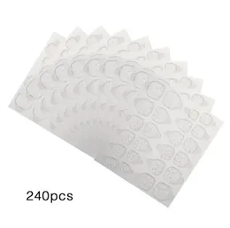 240 pezzi nastri adesivi per colla per unghie linguette per unghie decorazione manicure fai da te trasparente per punte di unghie finte5457548