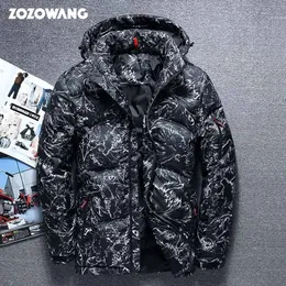 Men's Down Parkas ZOZOWANG 2023 Winter Jacket High Quality Thick White Duck Men Camouflage Hooded Doudoune Homme Feather 231117