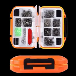 Fishing Accessories Connector Kit with Swivels Snaps Sinker Slides Line Beads Set Tackle Box 231118