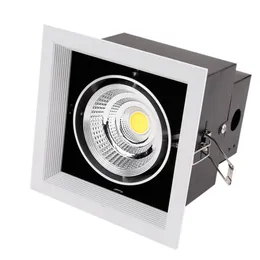 Downlights de LED reguláveis quadrados duplos Foco de teto 10W 20W 30W AC85-265V Luzes embutidas de teto Iluminação interna