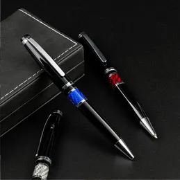 Propint Pens Limited Edition Santosdumont Pen عالي الجودة Sier Black Metal Ball Writing Smooth Office School Supplies Drop Delive Dhy28