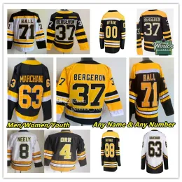 Boston''bruins''hockey القميص Hampus Lindholm Patrice Bergeron Linus ullmark Charlie McAvoy Jake DeBrusk Taylor Hall Connor Clifton Krejci Greer