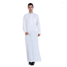 Ubranie etniczne marokańskie kaftan Saudyjski islam jubba arabska sukienka mężczyzn Abaya dla muzułmanów Islamitische Kleding Heren Arabskie ubrania