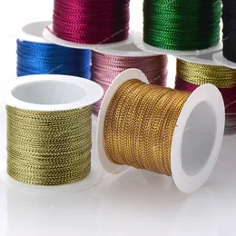 20 m/rull 1,0 mm 12 färger Pärlor makram Nylon sladd flätat rep för bröllops jultråd som gör garn Tassel smycken Makingjewelry fynd