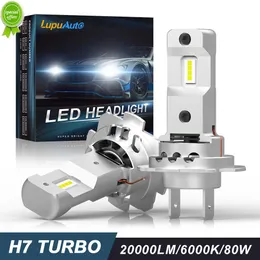 2pcs Canbus H7 LED Farlar 1 1 Mini Boyut Far Kablosuz 18000lm CSP CIPS Turbo 55W LED H7 Işık Araba Ampulü 6500K Beyaz