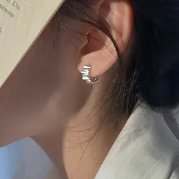 Mode Welle Ohr schnalle Hoop Ohrringe Für Frauen Unregelmäßige Metall Einfache Aussage Haken Ohrring Boucle Oreille Edlen Schmuck Geschenk