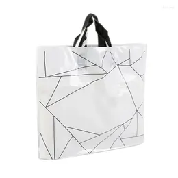 Gift Wrap Shopping Bags Clothing Handbags Can Be Printed Logo Plastic Thickening Convenient Large Size Packaging Fashion 10pcs/lot