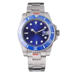 고급스러운 남성 시계 Sapphire Mirror Top Designer 고품질 서브 마리어 시계 Luminous Stainless Steel Waterproof Montre Luxe Sub Mariner Watches