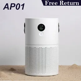 Luftrenare AP01 Hemrenare med Real Heap Filter Negative Jon Generator Chargeable Remover Formaldehyd Smoker Pollen Cleaner 231118