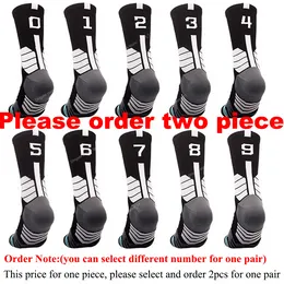 1 adet profesyonel basketbol çorapları Spor çorapları çalıştıran kalsketinler futbol meias futbol çorapları stoklama futbolcu numarası 0-9 spor giyim Accessoriessports