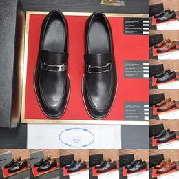 18Model 2024 Mens Handmade Wedding Oxford Shoes Black Blue Leature Leature Luxury Designer Dress Fress Men Men Slip on Swafers Shoes Man