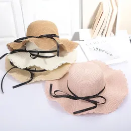 2023 New Summer net celebrity sun hat adult straw hat female beach beach outing sun visor holiday sunscreen hat big eaves hat