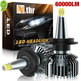 새로운 H1 H7 H11 LED 자동차 헤드 라이트 전구 60000lm 밝은 헤드 램프 6000K 9005 HB3 9006 HB4 D2S H3 9012 360 자동 안개등 12V 미니 램프