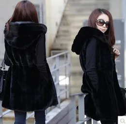 Faux Fur Vest Winter Autumn Women's ostrich Fur Long Mink vest Femme Jackets Artificial Fur Fake Fur Gilet