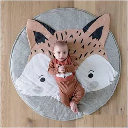 Play Mats 90Cm Round Soft Cotton Cling Mat Kids Rugs Floor Carpet Nursery Children Room Decoration 210724 Drop Delivery Toys Gifts B Dhwnr