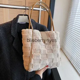 Borse a spalla Borse da sera Borsa per le donne 2023 Moda Texture Peluche Tote a spalla singola Bolsos Para Mujer Morral Bolsa Femininablieberryeyes