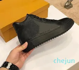 Classic shoe real Leather women luxurys designers sneakers lace up high top fashion desginer shoes
