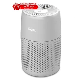 Andra badtoalettförsörjningar Levoit Desktop HEPA Air Purifier med aroma för sovrumskontor 178 SQ FT Core Mini Gray 231118