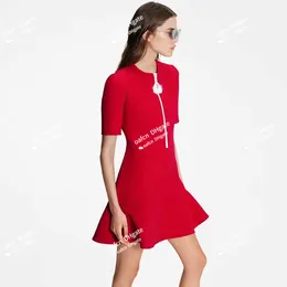 Дизайнерское женское платье женское короткое рукав весна/лето мини -новое высокое издание роскошное платье высшего качества женского топа