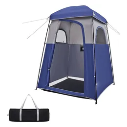 Rozgrotowe namioty prysznicowe na kemping do garderoby przenośne schronienie do szatni prysznic prywatność schronienie pojedyncze/podwójne prysznic namiot