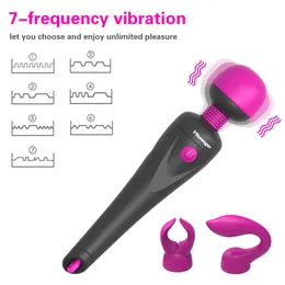 New Wireless Dildos Av Vibrator for Women Vibrator Magic Wand Electric Sex Toy Clitoris Stimulator for Women Masturbator Adult Toys 230316