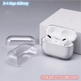 US Stock For Airpods pro 2 airpod 2 3 Headphone Accessories Solid Silicone Cute Protective Earphone Cover 3nd generation Wireless Charging Shockproof Case