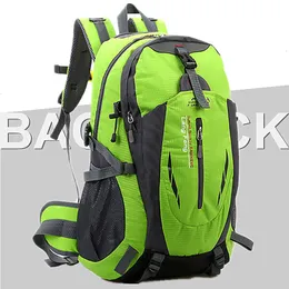 Ryggsäck 40l vattentäta män kvinnor utomhus ryggsäck nylon sport resepaket vandring rucksäck camping cykling vandring ryggsäck 230418