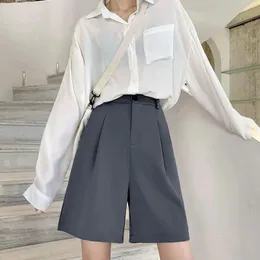 Short femminili Rimocy Shorts estivi oversize per donne Pantaloni corti in vita alto coreano Donna Short a colori solidi per tutta la partita Femmina 5xl 230417