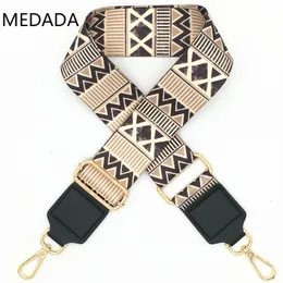 Väska delar Tillbehör Medada Nylon Womens Wide Handbag Belt Shoulder Bag Accessory Part Justerbar bältesband Tillbehör 230418