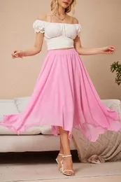 ヨガ・フィットネスその他 BALLESSIMO Chiffon skirt (ivory red) DHgate.com:Verdusa Womens Chiffon Maxi Skirt with