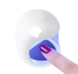 6W Portable Mini Nail Gel Lamp Creative Nail Dryer LED UV Lamp One Finger Light Curing Egg Shape Electric Nail Dryer Machine7914169