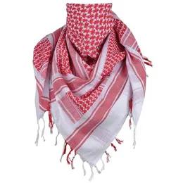 Masowe maski na twarz szyi gaiter szalik arabski owij unisex badana taktyczne opakowanie szalik shemagh męs keffiyeh head 231117