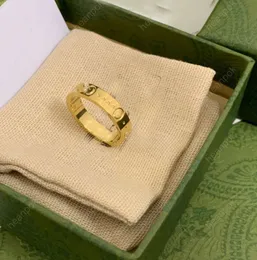 Moda ouro banda anel emoção pesada me ns designer titânio anel de aço g jóias luxo prata casamento anéis de amor para mulher